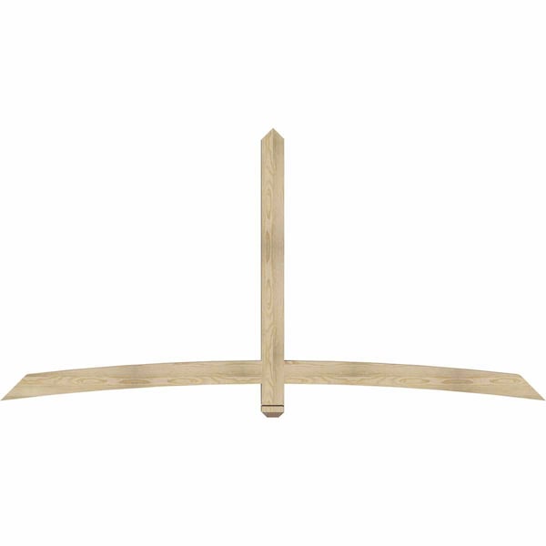 Ekena Millwork Bellingham Rough Sawn Timber Gable Bracket, Douglas Fir, 96"W x 48"H x 4"D x 4"F, 12/12 Pitch GBW096X48X0404BEL00RDF - main